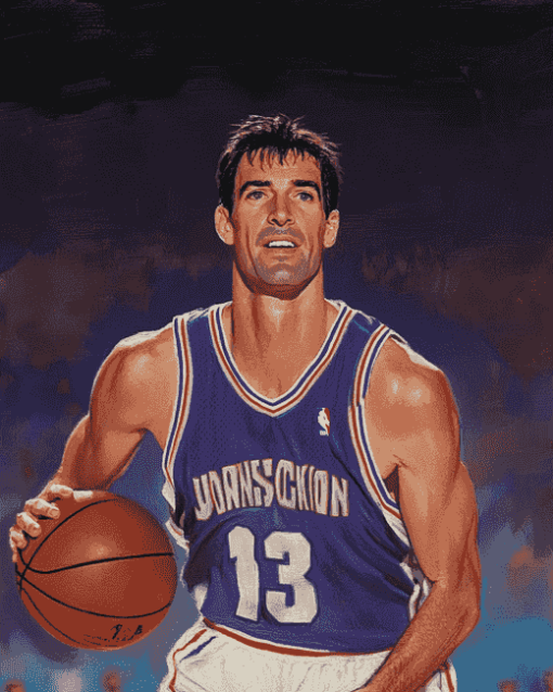 John Stockton Basketballers Diamond Painting