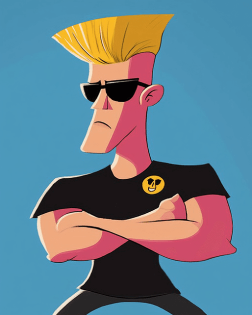 Johnny Bravo Cartoon Diamond Painting