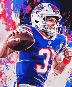 Josh Allen Football Star Diamond Painting