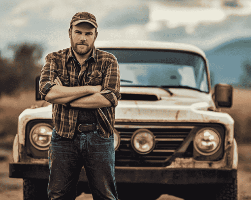 Josh Gates Famous Car Diamond Painting