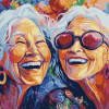 Joyful Women in Color Diamond Painting