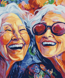 Joyful Women in Color Diamond Painting