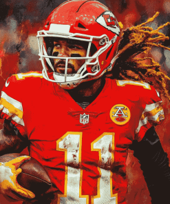 Kansas City Chiefs Football Star Diamond Painting