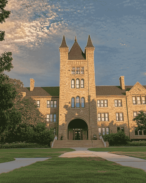 Kansas State University Buildings Diamond Painting