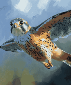 Kestrel Bird Masterpiece Diamond Painting