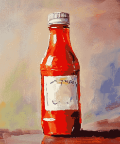 Ketchup Bottle Art Diamond Painting