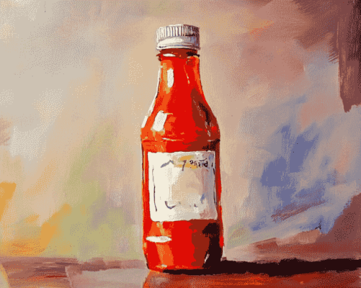 Ketchup Bottle Art Diamond Painting