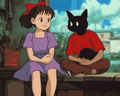 Kiki Delivery Service Anime Diamond Painting