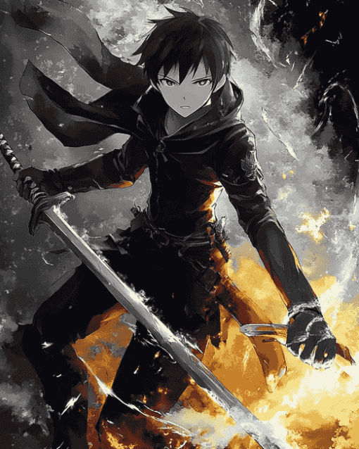 Kirito Anime Adventure Diamond Painting