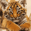 Kitten and Tiger Diamond Painting