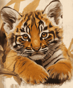 Kitten and Tiger Diamond Painting