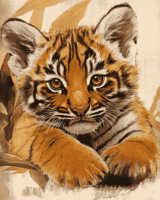 Kitten and Tiger Diamond Painting