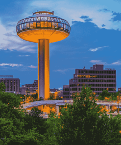 Knoxville Sunsphere Building Diamond Painting