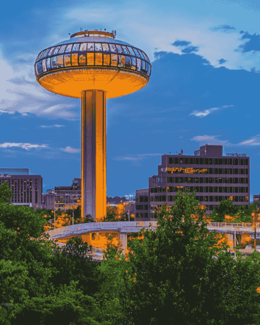 Knoxville Sunsphere Building Diamond Painting