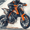 Ktm 790 Motorbikes Diamond Painting