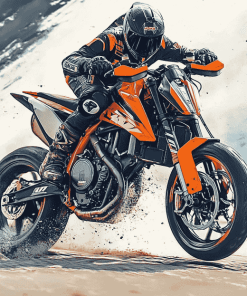 Ktm 790 Motorbikes Diamond Painting