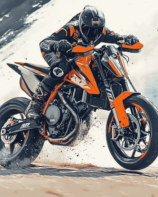 Ktm 790 Motorbikes Diamond Painting