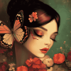 Lady Butterfly Art Diamond Painting