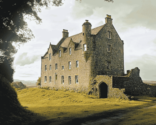 Lallybroch Castle Building Diamond Painting