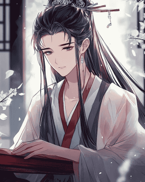 Lan Wangji Anime Diamond Painting