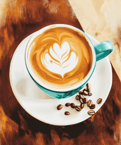 Latte Coffee Drink Diamond Painting