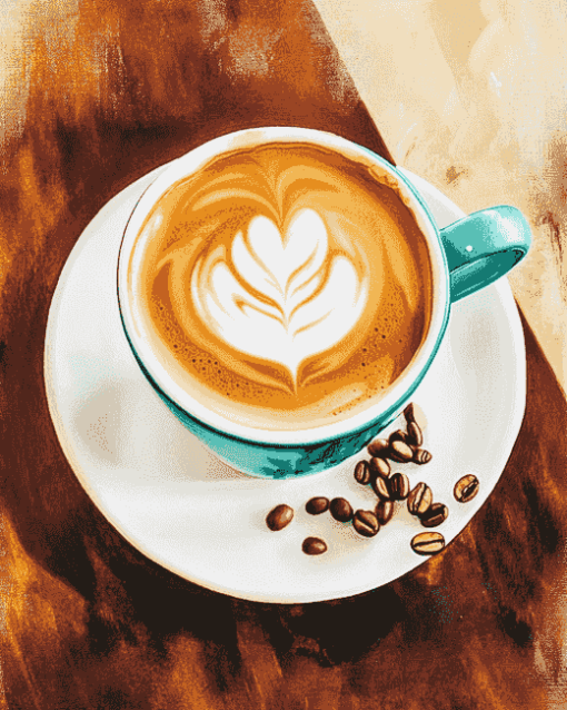 Latte Coffee Drink Diamond Painting