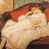 Le Lit Toulouse Lautrec Vintage Diamond Painting