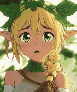 Leafa Anime Character Diamond Painting