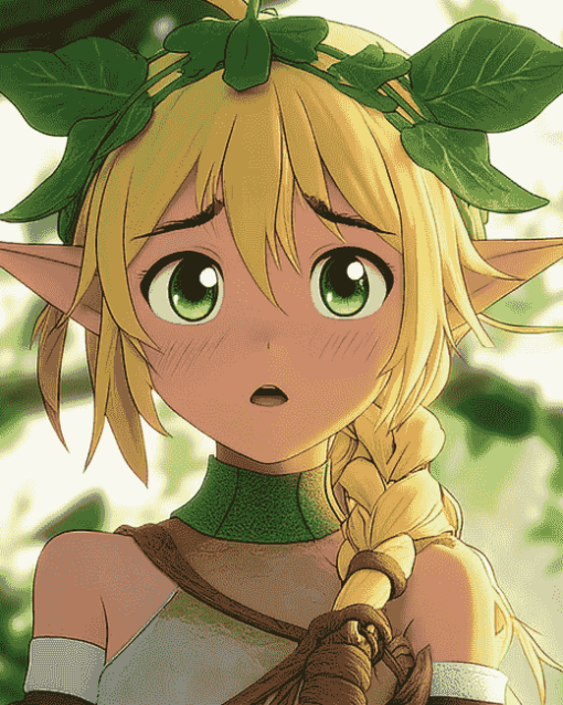 Leafa Anime Character Diamond Painting