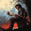 Leatherface Horror Movie Diamond Painting