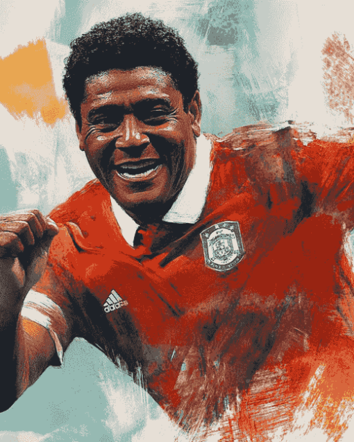 Legendary Eusebio Da Silva Football Diamond Painting