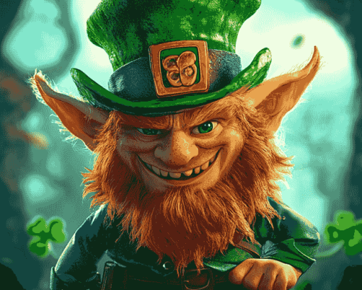 Leprechaun Cartoon Adventure Diamond Painting