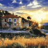 Lesbos Historic Buildings Diamond Painting