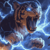 Lightning Tiger Diamond Painting