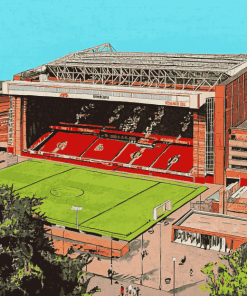 Liverpool Anfield Stadium Landscape Diamond Painting