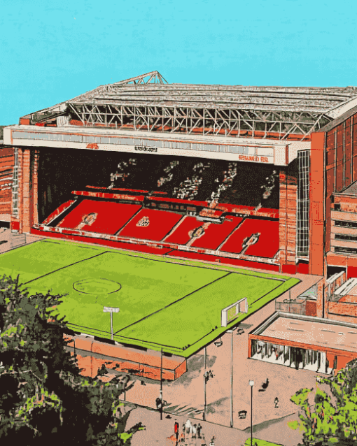 Liverpool Anfield Stadium Landscape Diamond Painting