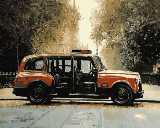 London Taxi Adventure Diamond Painting