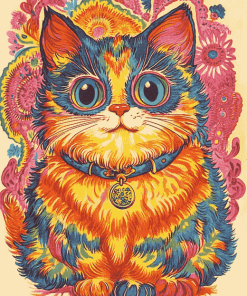 Louis Wain Kitty Animation Diamond Painting