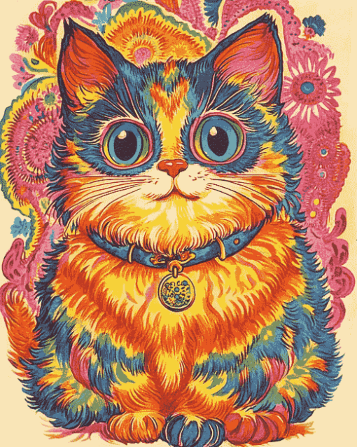 Louis Wain Kitty Animation Diamond Painting