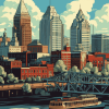 Louisville Cityscape Diamond Painting