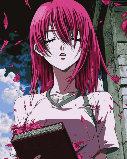 Lucy Elfen Lied Anime Diamond Painting