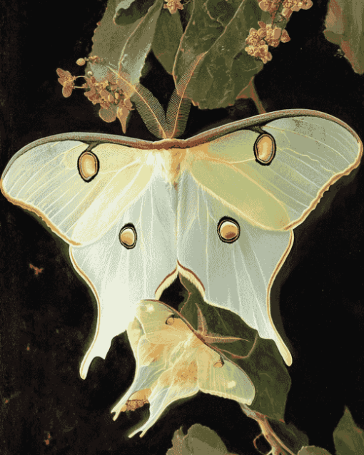 Luna Moth Butterfly Diamond Painting