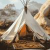 Luxury Teepee Landscape Diamond Painting