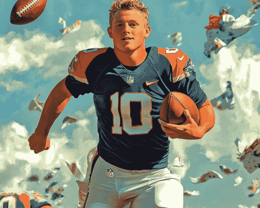 Mac Jones Football Star Diamond Painting