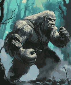 Mad Sasquatch Beast Diamond Painting