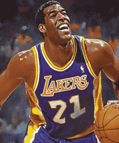 Magic Johnson Basketball Legend Diamond Painting