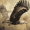 Majestic Flying Vulture Diamond Painting