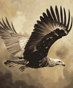 Majestic Flying Vulture Diamond Painting