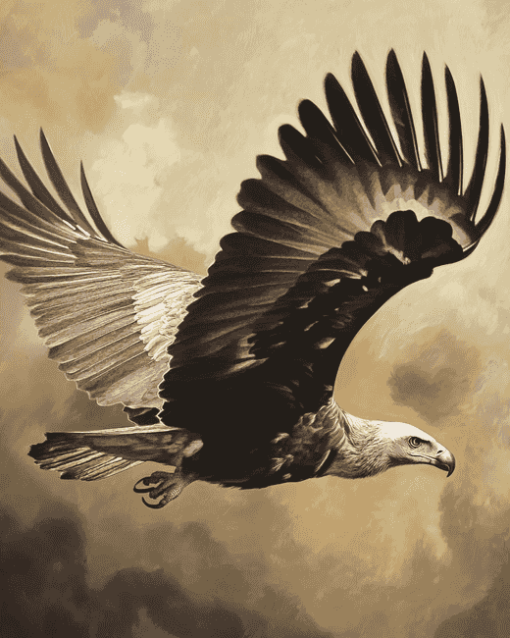 Majestic Flying Vulture Diamond Painting