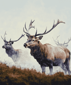 Majestic Highlands Elk Diamond Painting